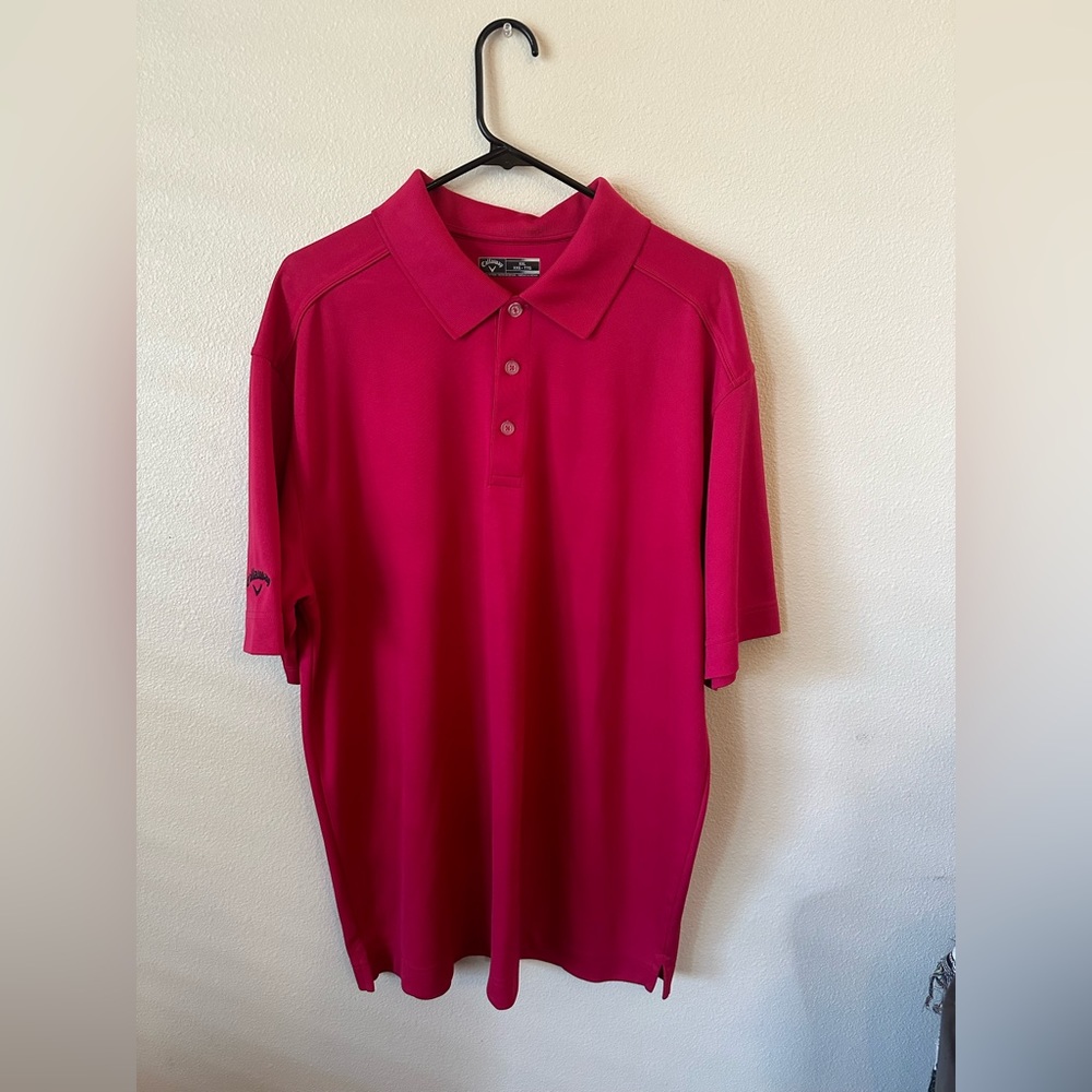 Mens XXL Callaway Golf Polo 100% Polyester